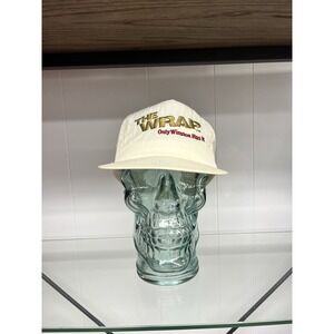 Vintage 90s Winston The Wrap Only Winston Has It White Promo SnapBack Hat